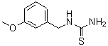 结构式 CAS# 90556-79-9, 1-(3-甲氧基苄基)硫脲
