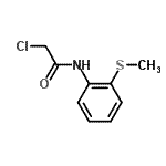 structure of CAS# 90562-45-1, 2-Chloro-N-[2-(methylsulfanyl)phenyl]acetamide;2-chloro-N-(2-methylthiophenyl)acetamide;2-chloro-N-[2-(4-methylphenoxy)phenyl]acetamide;2-chloro-N-[2-(methylsulfanyl)phenyl]acetamide