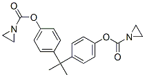 CAS 登录号:908-82-7, 1-氮丙啶羧酸 (1-甲基乙亚基)二-4,1-亚苯基酯