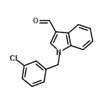 structure of CAS# 90815-01-3, 1-(3-Chlorobenzyl)-1H-indole-3-carbaldehyde;1-(3-Chlorobenzyl)-1H-indole-3-carbaldehyde;1-[(3-chlorophenyl)methyl]indole-3-carbaldehyde;MFCD03422505