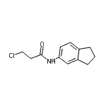结构式 CAS# 908494-47-3, 3-氯-N-(2,3-二氢-1H-茚-5-基)丙酰胺