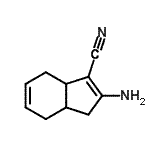 CAS#: 90888-60-1， 2-Amino-3a,4,7,7a-tetrahydro-1H-indene-3-carbonitrile
