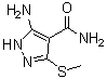 CAS#: 90914-35-5， 5-Amino-3-(methylsulfanyl)-1H-pyrazole-4-carboxamide