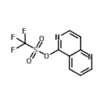 结构式 CAS# 909649-09-8, 1,6-萘啶-5-基三氟甲烷磺酸酯