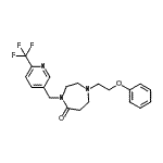 CAS#: 909690-83-1， 1-(2-Phenoxyethyl)-4-{[6-(trifluoromethyl)-3-pyridinyl]methyl}-1,4-diazepan-5-one