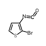 CAS#: 910036-93-0， 2-Bromo-3-isocyanatothiophene
