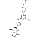CAS#: 910297-58-4， N-[2-Chloro-6-(hydroxymethyl)phenyl]-2-({6-[4-(2-hydroxyethyl)-1-piperazinyl]-2-methyl-4-pyrimidinyl}amino)-1,3-thiazole-5-carboxamide
