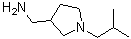 structure of CAS# 910442-14-7, 1-(1-Isobutyl-3-pyrrolidinyl)methanamine;(1-isobutyl-3-pyrrolidinyl)methanamine;(1-isobutylpyrrolidin-3-yl)methylamine;[(1-isobutylpyrrolidin-3-yl)methyl]amine