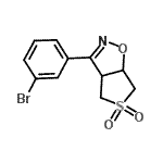 CAS#: 910442-25-0， 3-(3-Bromophenyl)-3a,4,6,6a-tetrahydrothieno[3,4-d][1,2]oxazole 5,5-dioxide