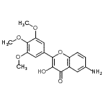 CAS#: 910806-74-5， 6-Amino-3-hydroxy-2-(3,4,5-trimethoxyphenyl)-4H-chromen-4-one