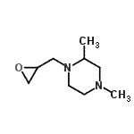 CAS#: 91086-22-5， 2,4-Dimethyl-1-(2-oxiranylmethyl)piperazine
