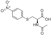 结构式 CAS# 91088-55-0, N-乙酰-S-(4-硝基苯基)-L-半胱氨酸