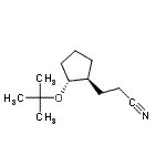 CAS#: 91222-90-1， 3-{(1S,2R)-2-[(2-Methyl-2-propanyl)oxy]cyclopentyl}propanenitrile