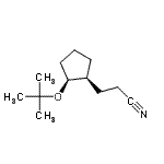 CAS#: 91222-91-2， 3-{(1S,2S)-2-[(2-Methyl-2-propanyl)oxy]cyclopentyl}propanenitrile