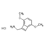 CAS#: 912342-45-1， 1-(2,5-Dimethoxybicyclo[4.2.0]octa-1,3,5,7-tetraen-7-yl)methanamine hydrochloride (1:1)