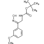 CAS#: 912762-53-9， 2-Methyl-2-propanyl [(2Z)-2-(hydroxyimino)-2-(3-methoxyphenyl)ethyl]carbamate