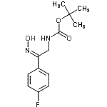 CAS#: 912762-56-2， 2-Methyl-2-propanyl [(2Z)-2-(4-fluorophenyl)-2-(hydroxyimino)ethyl]carbamate
