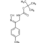CAS 登录号：912762-60-8， 2-甲基-2-丙基[(2Z)-2-(羟基亚胺)-2-(4-甲基苯基)乙基]氨基甲酸酯