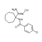 CAS#: 912763-54-3， 4-Chloro-N-[1-(N'-hydroxycarbamimidoyl)cycloheptyl]benzamide