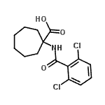 CAS#: 912763-77-0， 1-[(2,6-Dichlorobenzoyl)amino]cycloheptanecarboxylic acid