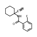 CAS#: 912771-10-9， N-(1-Cyanocyclohexyl)-2-fluorobenzamide