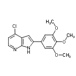 CAS 登录号：913083-71-3， 4-氯-2-(3,4,5-三甲氧基苯基)-1H-吡咯并[2,3-b]吡啶