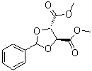 结构式 CAS# 91326-83-9, (4S,5S)-2-苯基-1,3-二氧戊环-4,5-二羧酸二甲酯