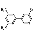 CAS#: 913322-65-3， 4-(5-Bromo-3-pyridinyl)-6-methyl-2-pyrimidinamine