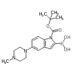 CAS#: 913388-75-7， [5-(4-Methyl-1-piperazinyl)-1-{[(2-methyl-2-propanyl)oxy]carbonyl}-1H-indol-2-yl]boronic acid