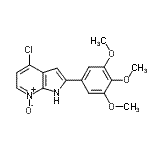 CAS#: 913698-80-3， 4-Chloro-2-(3,4,5-trimethoxyphenyl)-1H-pyrrolo[2,3-b]pyridine 7-oxide