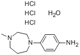 structure of CAS# 913830-33-8, 4-Methylhomopiperazine-4-Aminobenzene Trihydrochloride Monohydrate;4-METHYLHOMOPIPERAZINE-4-AMINOBENZENE TRIHYDROCHLORIDE MONOHYDRATE;4-(4-Methylhomopiperazin-1-Yl)Aniline Trihydrochloride Monohydrate;1-(4-Aminophenyl)-4-Methylhomopiperazine Trihydrochloride Hydrate