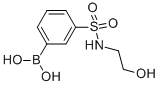 结构式 CAS# 913835-57-1, B-[3-[[(2-羟基乙基)氨基]磺酰基]苯基]-硼酸