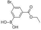 结构式 CAS# 913835-88-8, 3-硼酸基-5-溴-苯甲酸 1-乙基酯