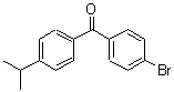 structure of CAS# 91404-24-9, (4-Bromophenyl)(4-isopropylphenyl)methanone;4-Bromo-4'-isopropylbenzophenone;4-Bromo-4'-iso-propylbenzophenone;ZINC04241852