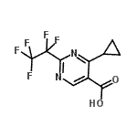 CAS#: 914201-14-2， 4-Cyclopropyl-2-(pentafluoroethyl)-5-pyrimidinecarboxylic acid