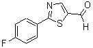 结构式 CAS# 914348-80-4, 2-(4-氟苯基)-5-噻唑甲醛