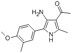 CAS#: 91480-88-5， 1-[4-Amino-5-(4-Methoxy-3-Methyl-Phenyl)-2-Methyl-1H-Pyrrol-3-Yl]Ethanone