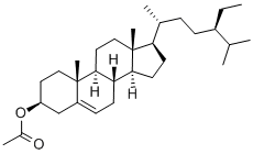 结构式 CAS# 915-05-9, beta-谷甾醇乙酸酯