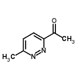 structure of CAS# 91544-04-6, 1-(6-Methyl-3-pyridazinyl)ethanone
