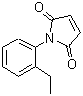 structure of CAS# 91569-16-3, 1-(2-Ethylphenyl)-1H-pyrrole-2,5-dione;1-(2-ethylphenyl)azoline-2,5-dione;1-(2-Ethyl-phenyl)-pyrrole-2,5-dione;1H-pyrrole-2,5-dione, 1-(2-ethylphenyl)