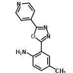 CAS#: 915916-58-4， 4-Methyl-2-[5-(4-pyridinyl)-1,3,4-oxadiazol-2-yl]aniline