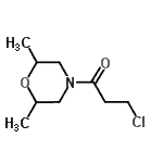 结构式 CAS# 915920-51-3, 3-氯-1-(2,6-二甲基-4-吗啉基)-1-丙酮
