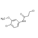 CAS#: 915920-71-7， 3-chloro-N-(4-chloro-3-methoxy-phenyl)propanamide