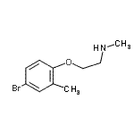 CAS#: 915920-76-2， 2-(4-Bromo-2-methylphenoxy)-N-methylethanamine