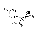 CAS#: 915921-31-2， 1-(4-Fluorophenyl)-2,2-dimethylcyclopropanecarboxylic acid