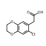 CAS#: 915921-98-1， (7-Chloro-2,3-dihydro-1,4-benzodioxin-6-yl)acetic acid