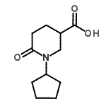 CAS#: 915922-35-9， 1-Cyclopentyl-6-oxo-3-piperidinecarboxylic acid