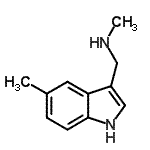CAS#: 915922-67-7， N-Methyl-1-(5-methyl-1H-indol-3-yl)methanamine