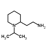 structure of CAS# 915922-79-1, 2-(1-Isopropyl-2-piperidinyl)ethanamine;[2-(1-isopropylpiperidin-2-yl)ethyl]amine;2-(1-isopropylpiperidin-2-yl)ethanamine;2-piperidineethanamine, 1-(1-methylethyl)-