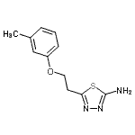 CAS#: 915923-06-7， 5-[2-(3-Methylphenoxy)ethyl]-1,3,4-thiadiazol-2-amine